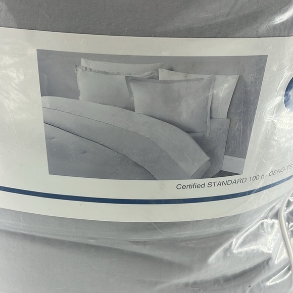 SIMPLY ESSENTIAL 3 Garment Washed Comforter Set Full/Queen Microchip Grey - Picture 5 of 13